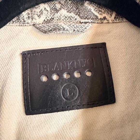 BLANK NYC - Snake Print Denim Trucker Jacket - Picture 4 of 6